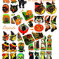 Vintage Printable Old World Halloween Images Collage Sheets PDF Instant Digital Download All Mid Century Kitsch Spooky Clip Art JPG PNG