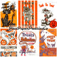 Vintage Halloween Printable Trick or Treat Bags Collage Cards Retro Images PDF Instant Digital Download Retro Loot Goodie Bag Clip Art