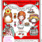 Vintage Valentines Day Little Girl Paper Doll Printable Sheets PDF Instant Digital Download 1980s Childrens Pages