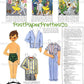 Vintage St Patricks Day Paper Dolls Betsy McCall Collage Sheets MCM Printable PDF Instant Digital Download 2 Sets