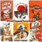 Vintage Halloween Printable Trick or Treat Bags Collage Cards Retro Images PDF Instant Digital Download Retro Loot Goodie Bag Clip Art