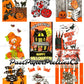 Vintage Halloween Printable Trick or Treat Bags Collage Cards Retro Images PDF Instant Digital Download Retro Loot Goodie Bag Clip Art