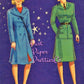Vintage Paper Dolls War Girls 1942 Printable PDF Instant Digital Download 4 USA WWII Gals Wartime Era Women Ladies Clip Art
