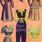 Vintage Paper Dolls War Girls 1942 Printable PDF Instant Digital Download 4 USA WWII Gals Wartime Era Women Ladies Clip Art