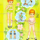 Vintage Paper Dolls Tina and Trudy Twin Dolls with Matching Wardrobes 1967 Printable PDF Instant Digital Download Cute Little Girls