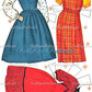 Vintage Paper Dolls Teen Time 1960 Printable PDF Instant Digital Download 2 Pretty Teenagers Girl Friends Cute Clothes Clip Art