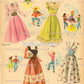Vintage Paper Dolls Merry Teens c. 1950s Printable PDF Instant Digital Download 4 Pretty Teenager Girls Friends Dolls Clip Art