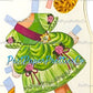 Vintage Ballet Paper Doll Pretty Blonde Little Ballerina PDF Printable Instant Digital Download Cute Big Eyed Girl Dancer Beautiful Costumes