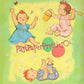 Vintage Paper Dolls Baby Bonnie 1960 Cute Little Redhaired Toddler Printable PDF Instant Digital Download Cute Kitsch Baby Clip Art