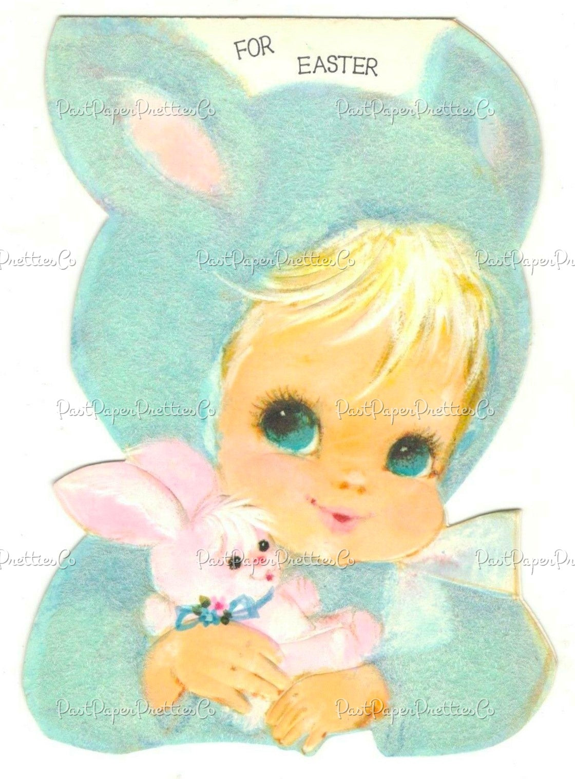Vintage Easter Card Bunny Suit Babies Images 8 Cute Kitsch Printable Collage and Single Cards PDF Instant Digital Download MCM Clip Art