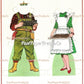 Vintage Christmas Paper Dolls Santa and Mrs. Claus Printable PDF Instant Digital Download Holiday Craft Clipart