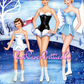 Vintage Paper Dolls Pretty Figure Skaters Ice Festival 1957 Printable PDF Instant Digital Download Figure Skating Clipart